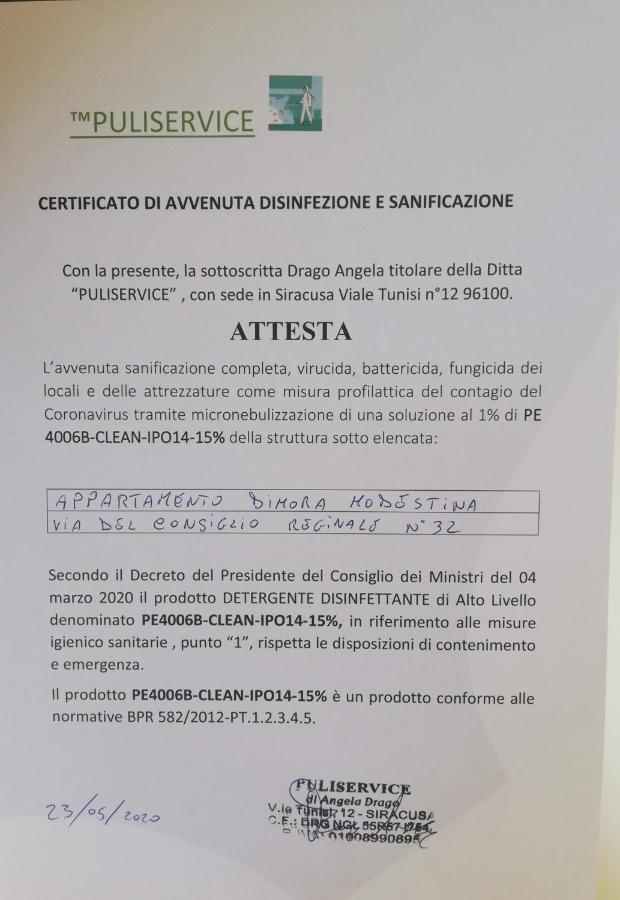 Dimora Modestina Apartment Сиракуза Екстериор снимка